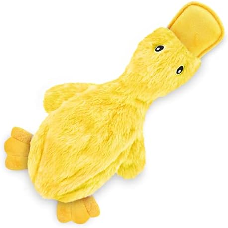 Absolute Best Household Pet Products Crinkle Pet Plaything for Small, Tool, and also Huge Types, Charming No Packing Duck along with Smooth Squeaker, Exciting for Indoor Puppies and also Elder Pups, Plush No Wreck Eat and also Take On – Yellow