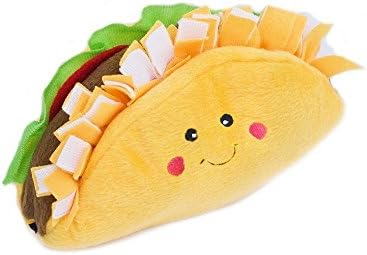 ZippyPaws NomNomz, Tasty Taco – Plush Squeaky Canine Toys for Small & Tool Canine, Meals Shaped New Puppy Toys along with Squeakers, Meals Themed Toys for Small & Tool Canine Multiplies