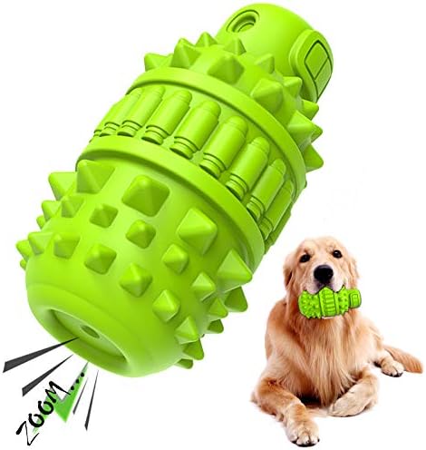 Organic Rubber Canine Plaything for Huge Channel Type Aggressive Chewer Super Energy Canine Chew Toys Squeaky Canine Special Day Plaything Canine Tooth Brush Interactive Strong Long Lasting Canine Toys( Veggie, Huge)
