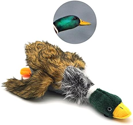 Luxurious Mallard Duck Pet Dog Plaything, Squeaky Pet Dog Plaything, Plush Pet Dog Chew Plaything for Sizable Pets, 15-Inch