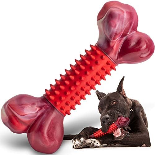 Apasiri Challenging Pet Dog Toys for Aggressive Chewers Sizable Species, Eat Toys, Long Lasting Bone Tissues Created along with Nylon Material and also Rubber, Big Indestructible Plaything, Channel Pup Teething eat