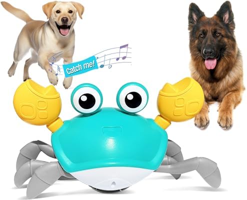 HONGID Moving Complainer Pet Dog Toys, Getting Away From Complainer Pet Dog Dabble Barrier Evasion Sensing Unit, Interactive Pet Dog Toys along with Songs Seems & Lighting for Canine Cats Pets, Christmas Time Plaything Present for Puppy/Small/Medium Canines