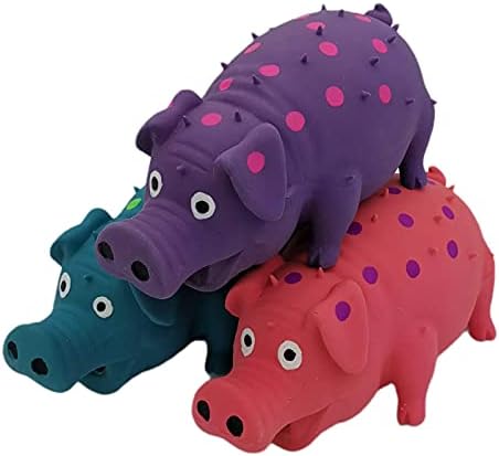 3 Stuff Polka Dot Swine Canine Plaything for Little Channel Big Canines