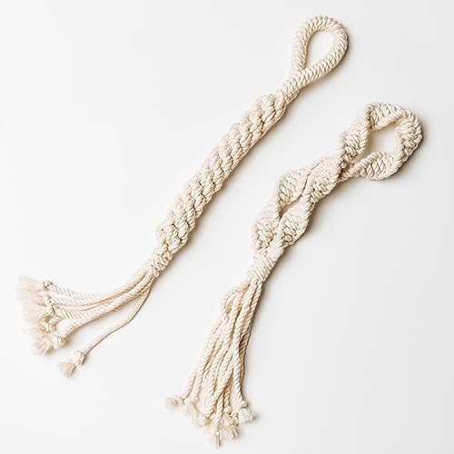 Organic Cotton Pet Rope Toys|2-Pack|for Tiny as well as Tool Canines|Long lasting & Eco-Friendly|Distinct Boho Layouts along with Manage|Active Pet Plaything