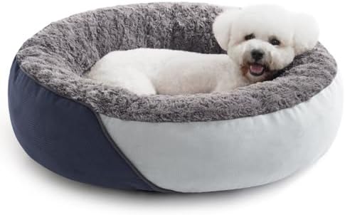 Soothing Pet Dog Gardens for Tiny Channel Pet Dogs as well as Pet Cats, Around Pet Dog Cuddler Cozy Garden, Washable Fluffy Plush Dog Bed along with Water-resistant Base (23″ x 23″ x 8″)