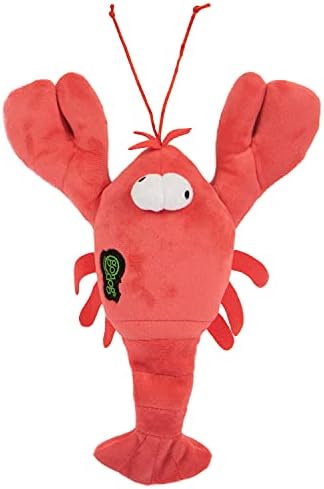 goDog Activity Plush Seafood Animated Squeaky Canine Plaything, Chew Protector Modern Technology – Reddish, One Measurements