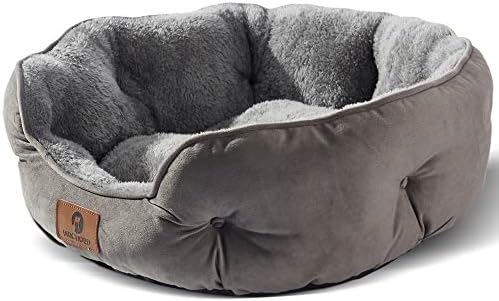 Lap Dog Bed for Lap Dogs, Feline Gardens for Indoor Cats, Family Pet Garden for Pup and also Feline, Add-on Soft & Equipment Cleanable along with Anti-Slip & Water-Resistant Oxford Base, Grey, twenty ins