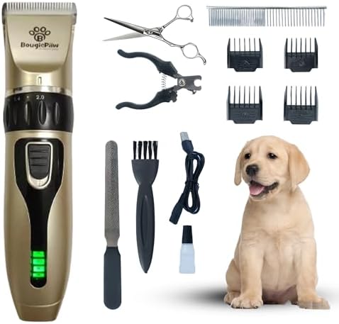 Pet Dog Dog Clippers for Cleaning|12 Personal computers Specify|Reduced Sound|Chargeable|Expert Pet Dog Pet Grooming Package|Pet Dog Pet Grooming Clippers