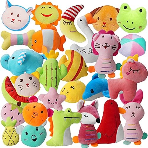 27 Stuff Pup Squeaky Plaything, Different Layouts Squeakers Family Pet Toys, Lovely Majority Plush Pet Dog Toys, Small