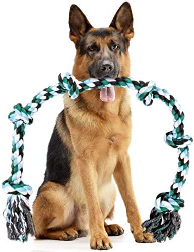 Gigantic Pet Rope Eat Toys for Addition Sizable Pets – 42 In, 6 Gathering Hard Advantages Charitable Creature Saving – Imperishable Plaything for Aggressive Chewers and also Sizable Pet Kinds