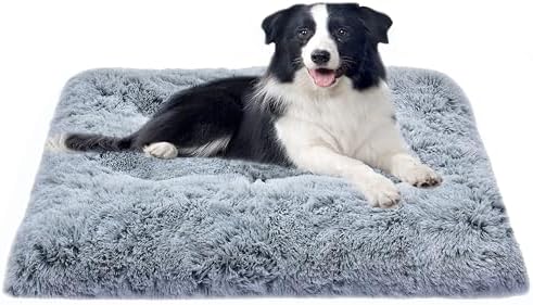Canine Bed for Channel, Lap Dogs Types, Smooth as well as Relaxed Pet Bed floor coverings, Cleanable Deluxe Pet crate floor covering, Deluxe Plush Anti-Slip Animal Beds Mats, Fulffy Kennel Pad