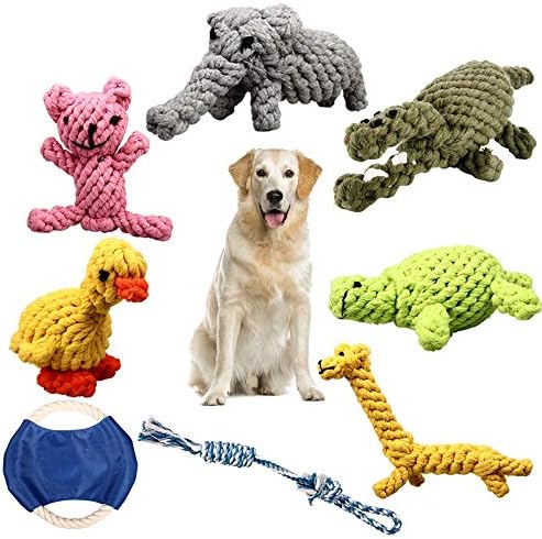 ZOUTOG Pup Chew Toys, Place of 8 Pet Dog Rope Toys for Aggressive Chewers, Pet Dog Toys along with Safe Product for Small/Medium/Large Pet Dog Pets, for Play and also Pearly Whites Cleansing
