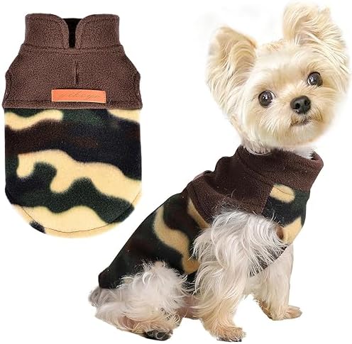 Disguise Pet Sweatshirt Outfits for Lap Dog Woman Kid Camouflage Pup Sweaters Pet Animal Outfits Kitty Clothing Coats, Channel, Camouflage