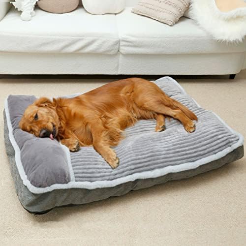 Huge Pet Dog Bed along with Cushion for Pet Crate Kennel, Couch Pet Dog Mattress, Super Soft family pet Mattress for Channel, Jumbo, Furnishings