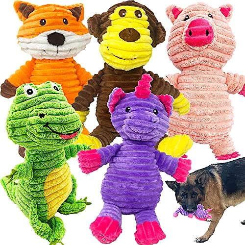 Jalousie 5 Load Luxurious Toys Variety Worth Bunch Pup Dog Dog Squeak Plaything for Tool Huge Pet Dogs