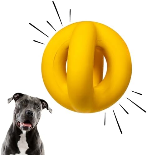 WoofBite ® “Undestroyable” Band Sphere for Canine, Plaything Destroyers & Aggressive Chewers – Heavy Duty, Strong Natural Rubber – Pet Eat, Yank & Fetch Plaything for Tool & Big Type Pet Dogs