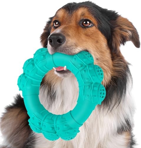 DAOZIJI Indestructible Canine Eat Band Toys for Aggressive Chewers, Super Chewer Canine Toys for Channel Sizable Pet Dogs, New Puppy Teething Bands for Relax, Interactive Canine Band Toys, Strong Canine Teething Toys