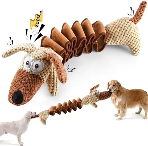 Jeefome Big Squeaking Canine Toys: Contest Of Strength Canine Chew Toys along with Cotton Component & Crinkle Paper-Stuffed Canine Toys for Big, Tool, Lap Dogs