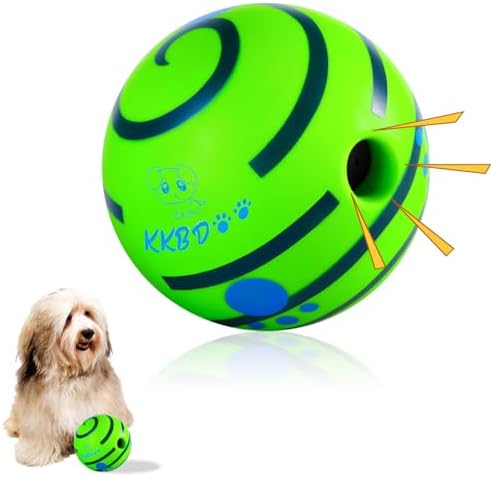 KKBDOO Wobble Chuckle Round for Canine, Interactive Pet Toys for Monotony, Resilient Wobble Round, Exciting Chuckle Seems Squirm Round, Effective Rolling Round for Little Dogs-2.75 in