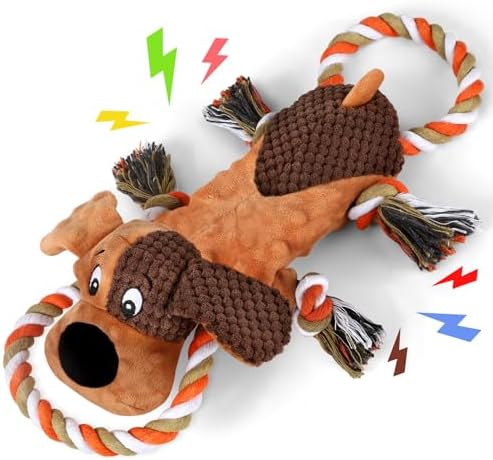 Squeaky Pet Toys, Contest Of Strength Pet Plaything for Sizable Canines, Deluxe Puppy Dog Toys along with Pull Rope, Interactive Pet Toys for Small, Center, as well as Huge Canines