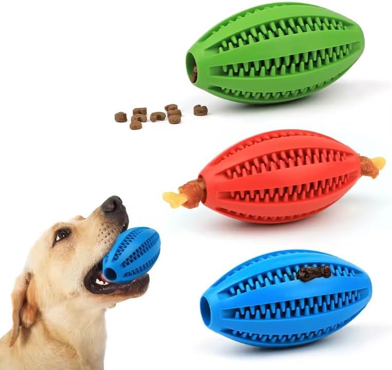 Midas Family Pet Outlet Superior Natural Rubber Small Long Lasting Canine Eat Plaything, Canine Round, Canine Soccer Oval Rugby, Canine Plaything for Aggressive Chewers, Advertises Well-balanced Pearly White and also Gum Tissues, Undestroyable New Puppy Chew Plaything