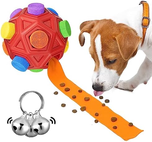 luckdoor Active Canine Toys Snuffle Round Urge Organic Scouring Capabilities, Slow Meals Qualifying to Eliminate Monotony as well as Inducing, Towel Bit along with Hidden Meals Canine Problem Toys for Tool Small Canine