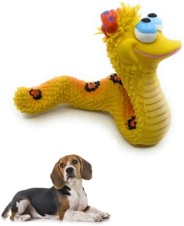 Serpent Sensory Squeaky Rubber Pet Plaything for Small & Tool Canine (yellowish) All-natural Rubber (Latex) Lead Chemical-Free Complies along with Very Same Protection Criteria as Youngster’s Toys Soft Unstuffed