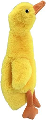PetSport No Stuffies Packing Free Canine Dabble Squeaker Within for Channel to Huge Canines (Duck)