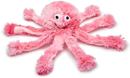 Super Snuggly Plush Octopus Pet Dog Plaything – Super Soft along with Numerous Squeakers & Crinkles – Perfect Cuddly Friend for Pups & Canine (Pink, Infant XS)