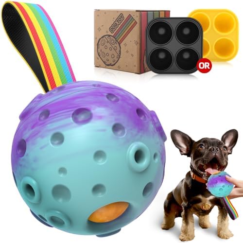 Pet Toys Pet Round Plaything, Long Lasting Difficult Involved Pet Toys for Channel Huge Aggressive Chewers, Freezable Fillable Reward Toys, Rubber Outdoor Pet Toys to Maintain all of them Busy, Pet Present for Special Day Xmas