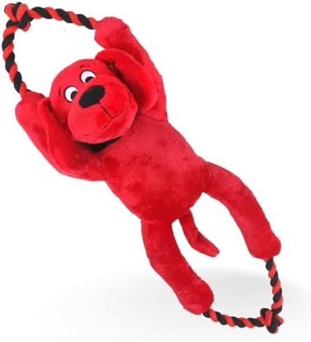 Clifford ® Busy Body System Rope 16″ Tractor Pull Pet Dog Plaything|Long Lasting Cozy Plush Pet Dog Plaything Stuffed Animals Play Dabble Ropes for Video Games of Yank|Psychological Excitement, Involved Building, Convenience
