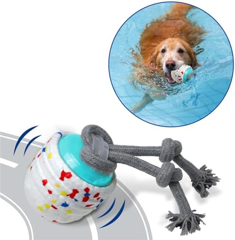 Active Pet Dog Toys Automatic, Indoor Relocating Pet Dog Plaything, Outdoor Drifting Pet Dog Water Plaything, Movement Activated/USB Rechargeable Pet Dog Balls to Maintain Them Busy