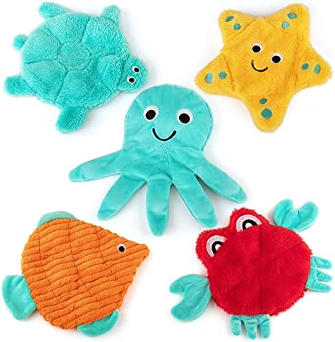 No Packing Pet Toys, Crinkle Pet Toys Squeaky Pet Toys Cute Pet Pet Plush Toys for Little Tool Sizable Pets Young Puppy Teething Chew Toys Pet Toys Mass 5 Load