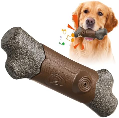 Unbreakable Pet Plaything for Aggressive Chewers– Difficult Squeaking Stick for Big & Lap Dogs– Suitable for Teething Puppies & Interactive Play