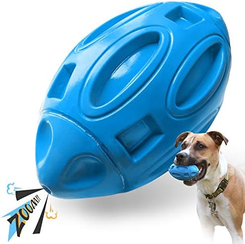 Squeaky Canine Toys for Aggressive Chewers: Rubber New Puppy Chew Sphere along with Squeaker, Nearly Undestroyable and also Long Lasting Dog Plaything for Tool and also Big Species