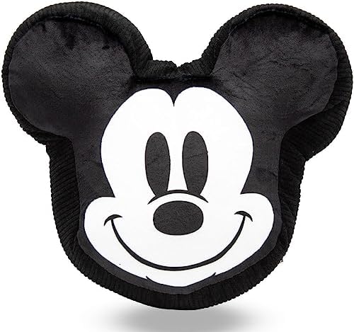 Buckle-Down Pet Plaything, Disney, Plush Squeaker Mickey Computer Mouse Grinning Skin African-american, 6.5″ x 6″
